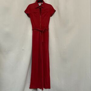 House of Polly Rust Red Pant Jumpsuit